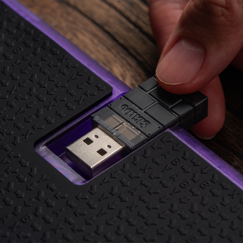 8BitDo Arcade Controller - Transparent Purple Signature Edition - Image 11