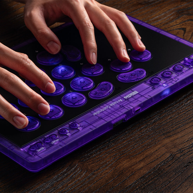 8BitDo Arcade Controller - Transparent Purple Signature Edition - Image 13