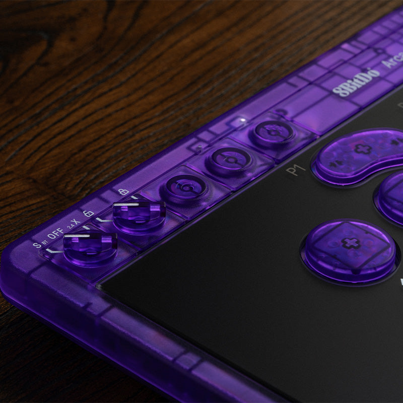 8BitDo Arcade Controller - Transparent Purple Signature Edition - Image 10